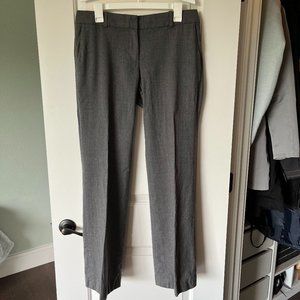 Vintage J.Crew City Fit 100% Wool Suiting Trousers Charcoal Grey 8